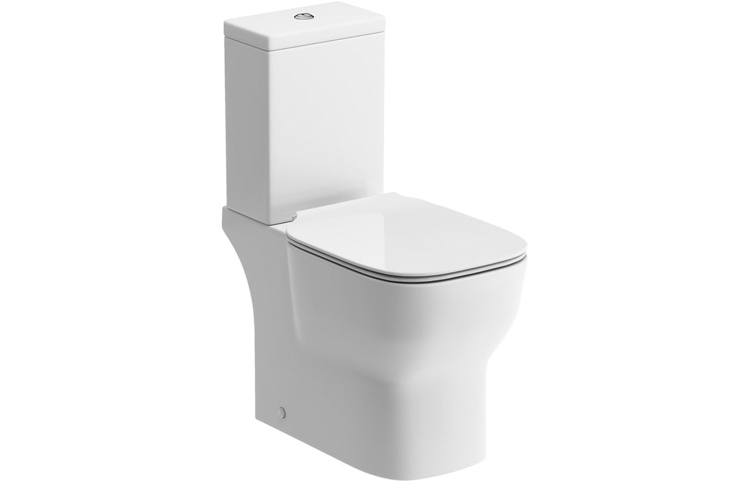 Conway Close Coupled Open Back WC & Soft Close Seat