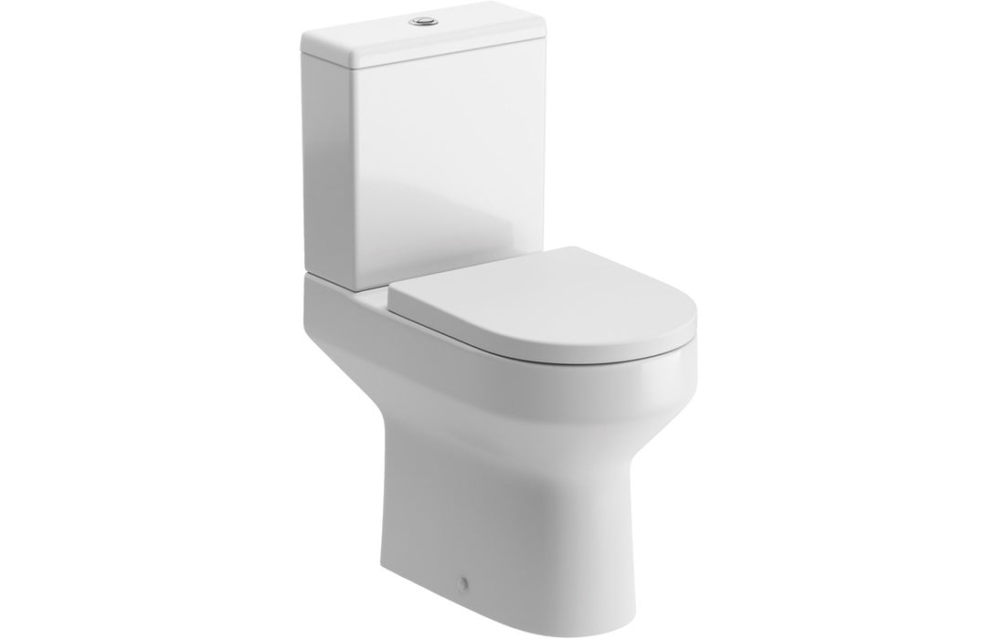 Buckley Close Coupled Open Back Comfort Height WC & Soft Close Seat