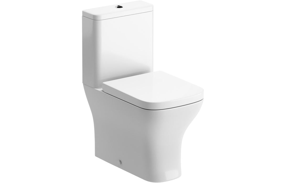 Brecon Short Projection Close Coupled Fully Shrouded WC & Wrapover Soft Close Seat