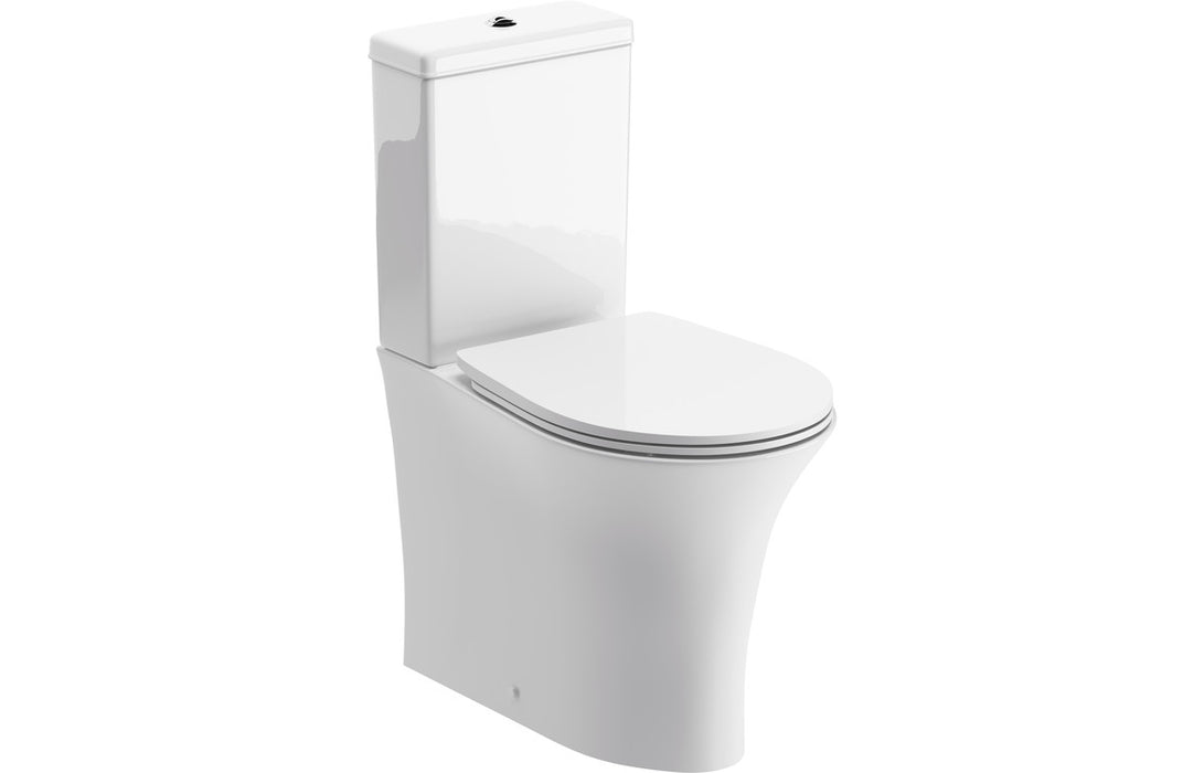 Colwyn Rimless Close Coupled Fully Shrouded WC & Soft Close Seat