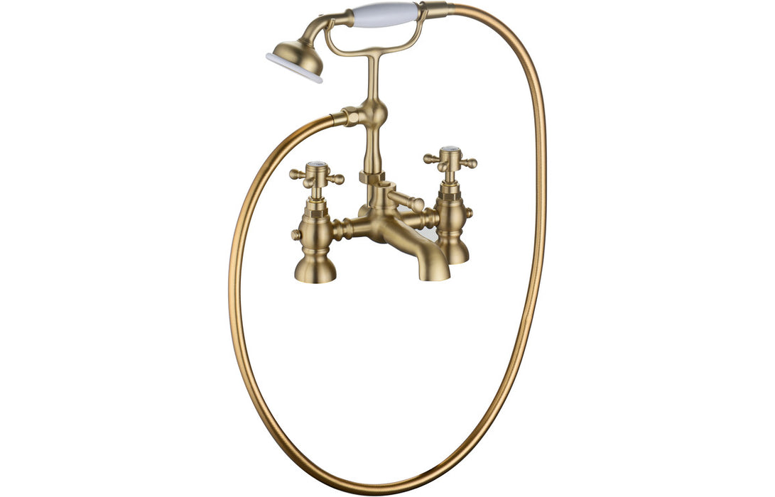 Raymond Bath/Shower Mixer & Shower Kit - Brushed Brass