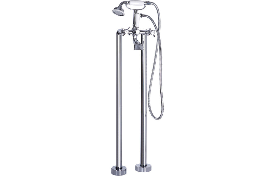 Elizabeth Floor Standing Bath/Shower Mixer - Chrome