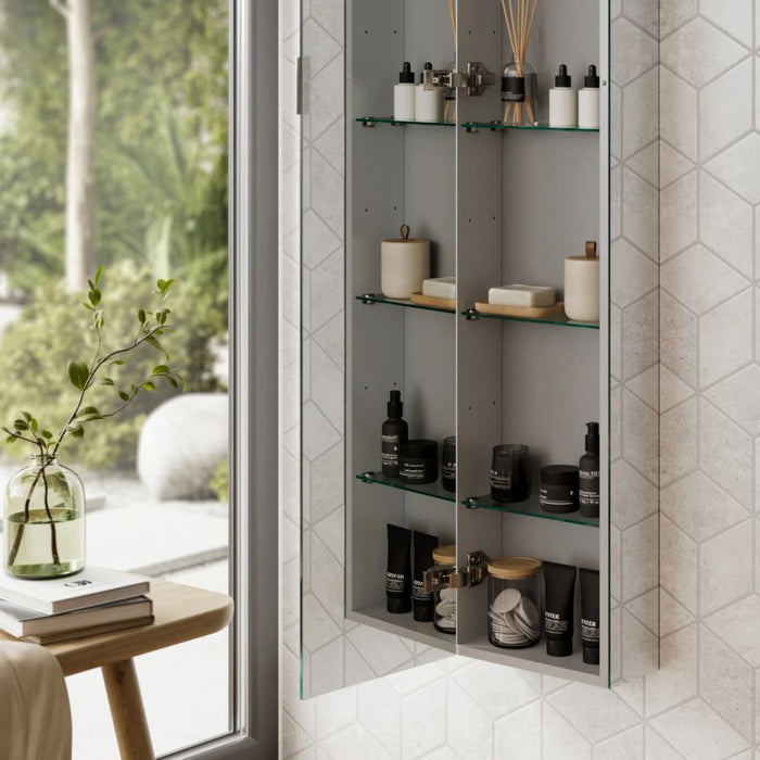 HiB Eris 60cm Bathroom Mirrored Cabinet - 45200