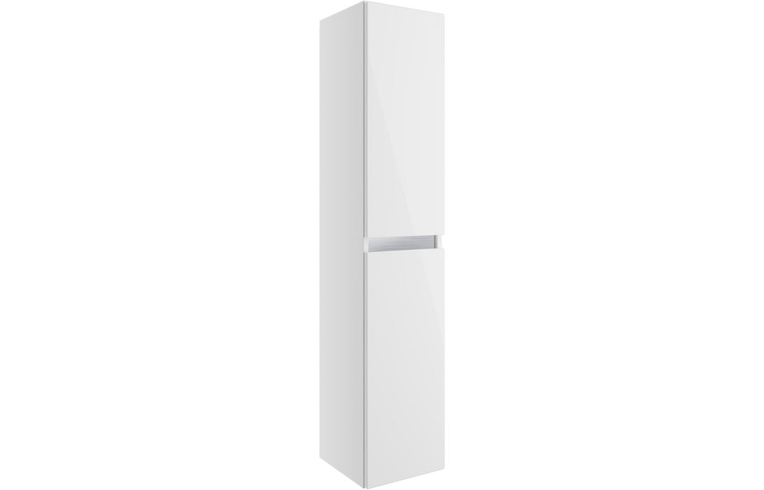 Emilia 300mm 2 Door Wall Hung Tall Unit - White Gloss