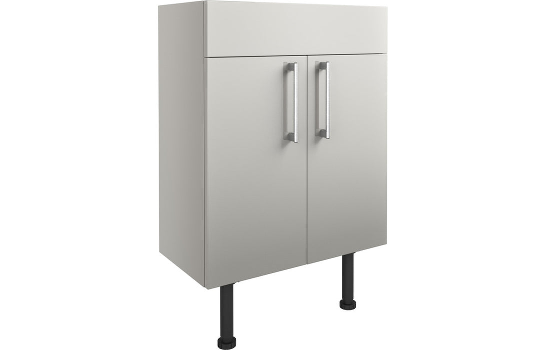 Abruzzo 600mm Basin Unit - Light Grey Gloss