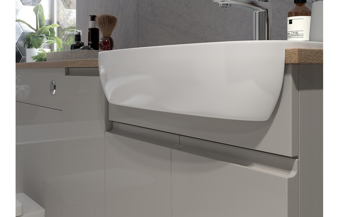 Piemonte 600mm Slim WC Unit - White Gloss