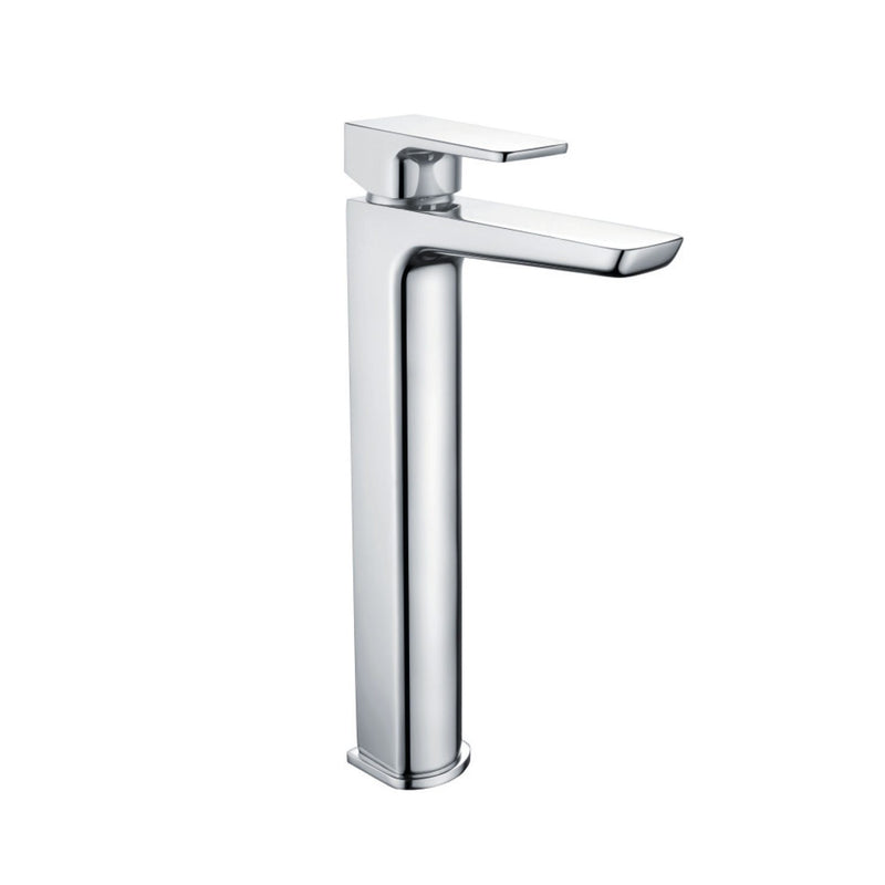 Pebble Tall Mono Basin Mixer w/ Pop Up Waste - Chrome