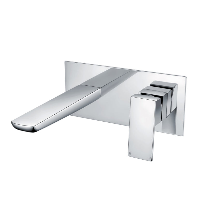 Pebble Wall Mounted Bath Filler - Chrome