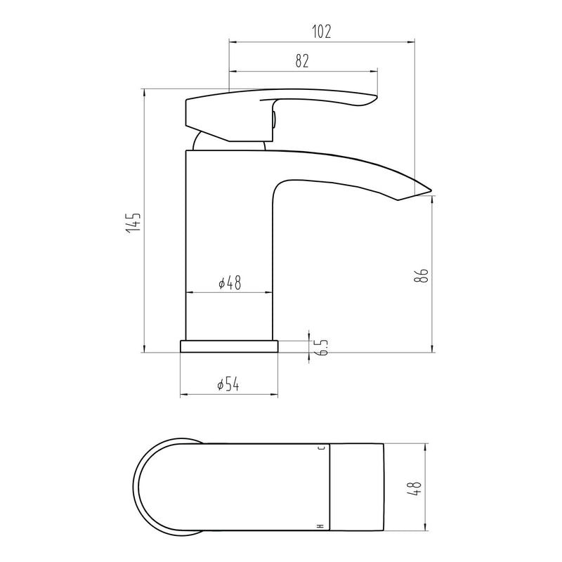 Cape Mono Basin Mixer w/ Pop Up Waste - Chrome