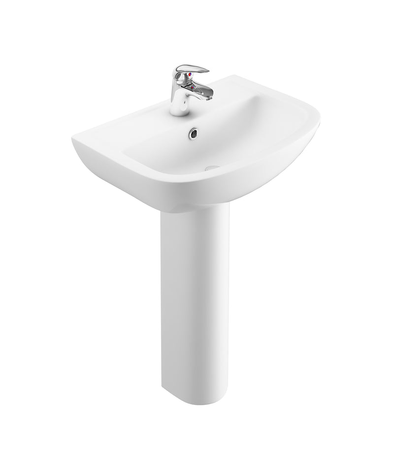 Dune 550mm x 390mm 1 Tap Hole Basin - White