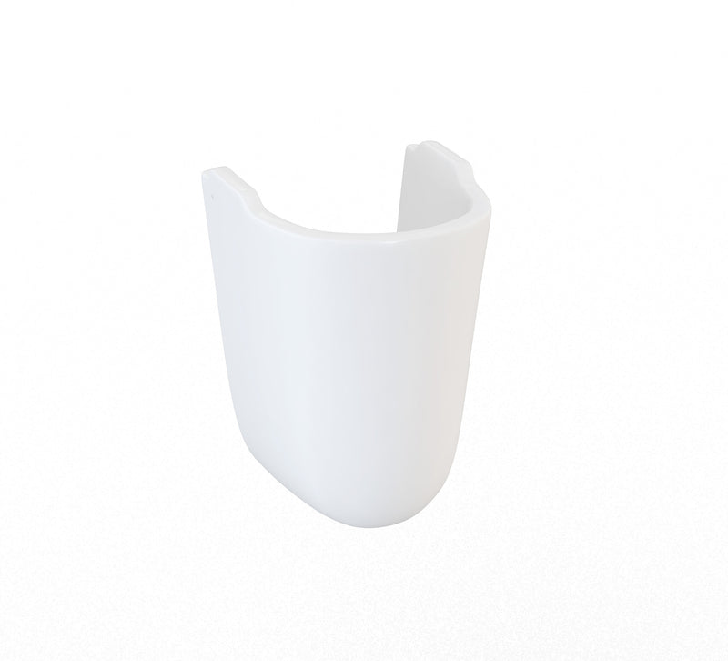 Dune 350mm x 225mm Semi Pedestal - White