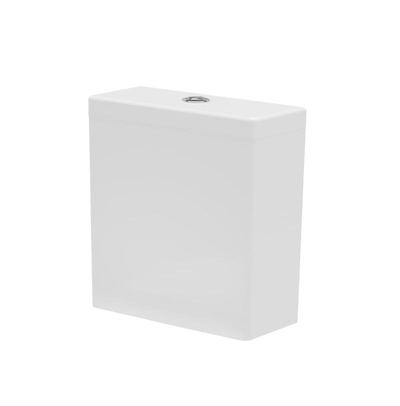 Dune Round 390mm x 375mm 6/4L Dual Flush Cistern & Mechanism - White