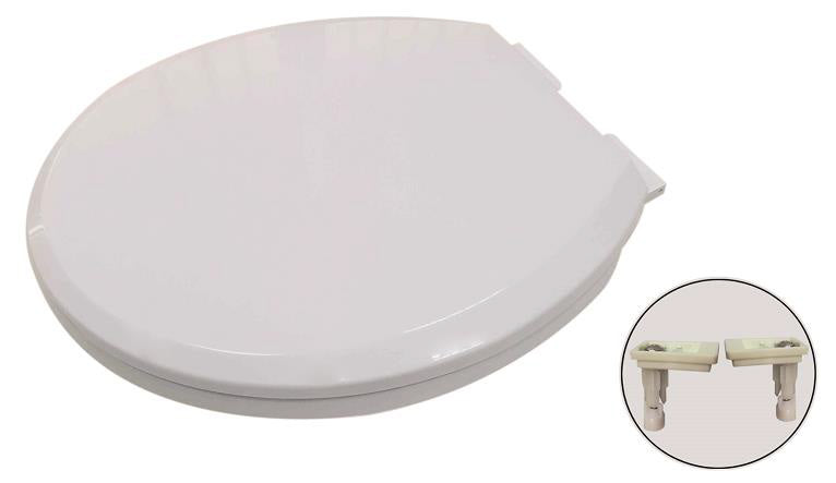 Dune Oval Smooth Soft Close Seat - White