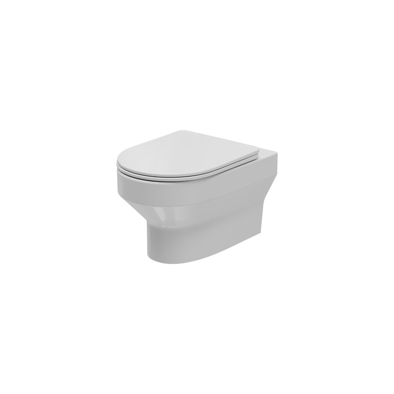 Dune Round 360mm x 515mm x 360mm Wall Hung WC Pan - White