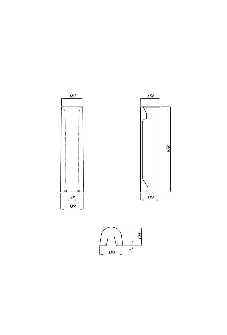 Bay Round 680mm x 185mm Full Pedestal - White