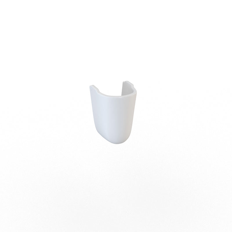 Bay 350mm x 225mm Semi Pedestal - White