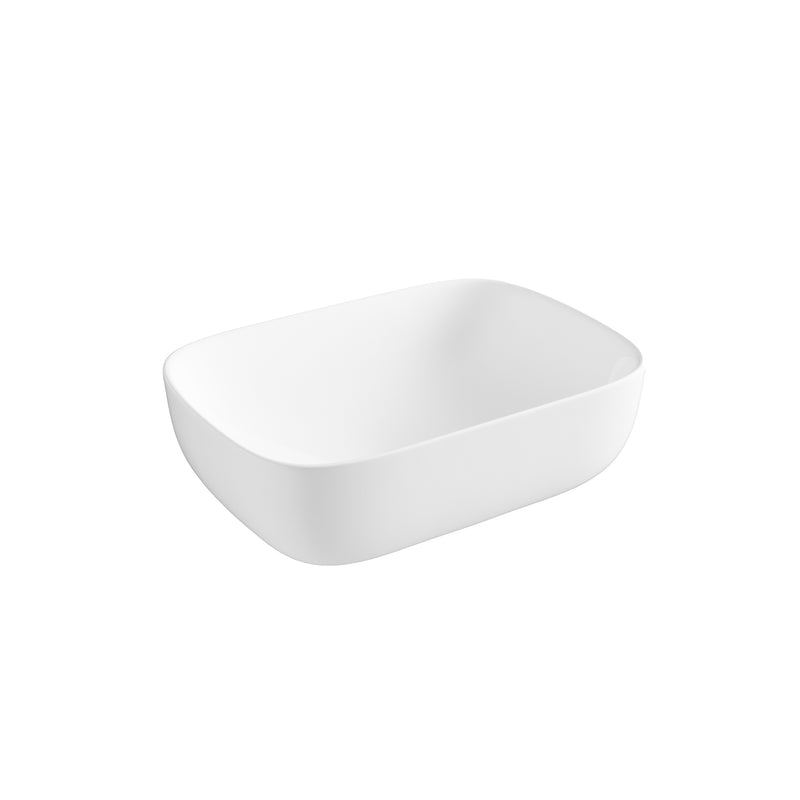 Quay 455mm x 320mm Round Freestanding Bowl Basin - White