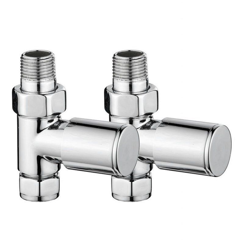 Non-Thermostatic Straight Radiator Valve - Chrome
