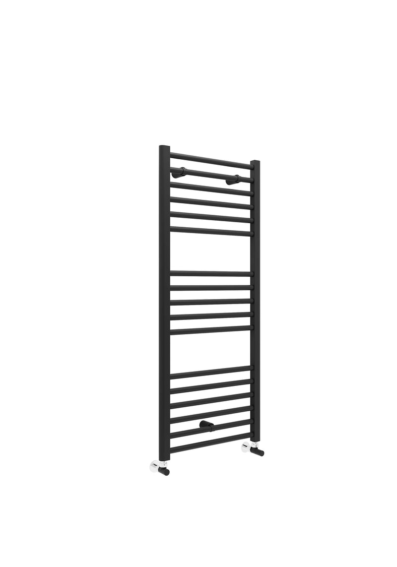 Kelvin Straight 1200 x 400mm Towel Warmer - Matt Black