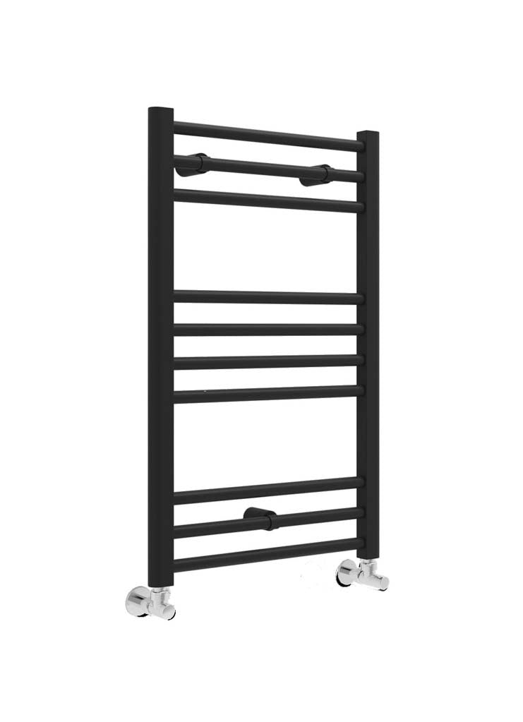 Kelvin Straight 800 x 600mm Towel Warmer - Matt Black