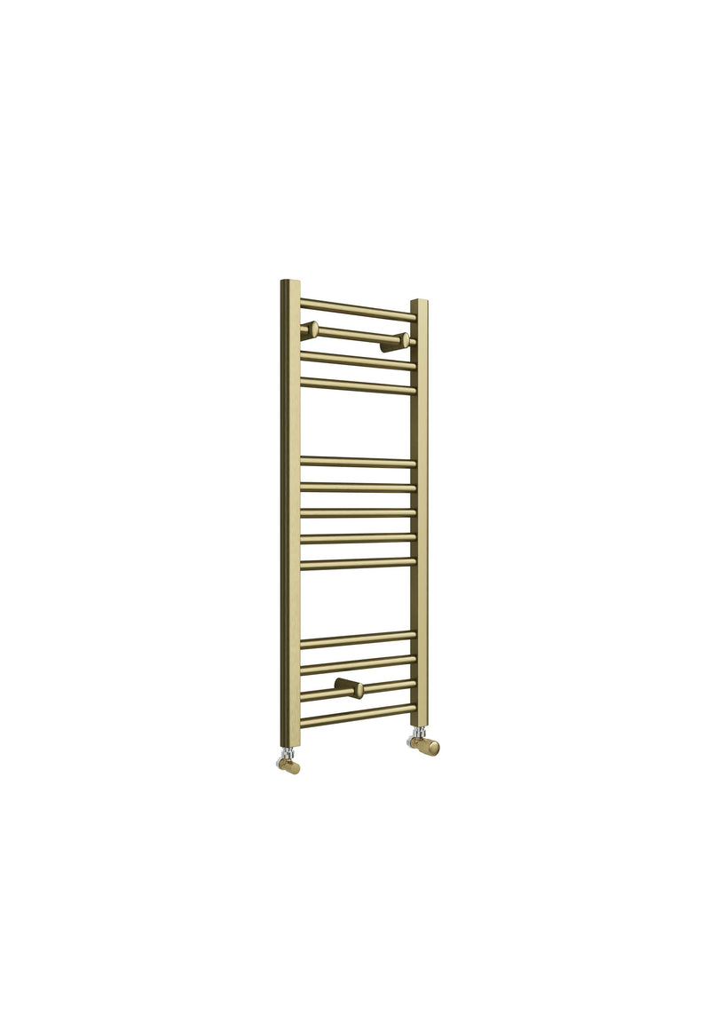 Kelvin Straight 1000 x 400mm Towel Warmer - Brass