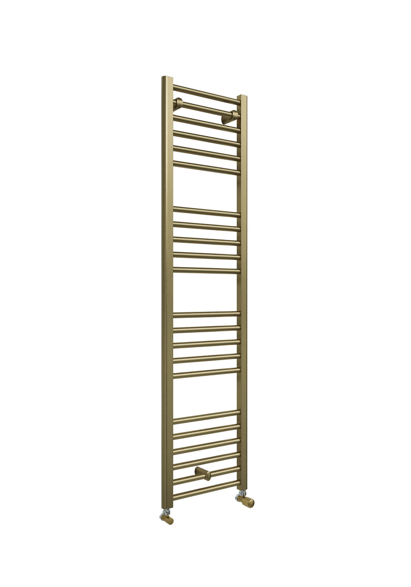 Kelvin Straight 1600 x 400mm Towel Warmer - Brass