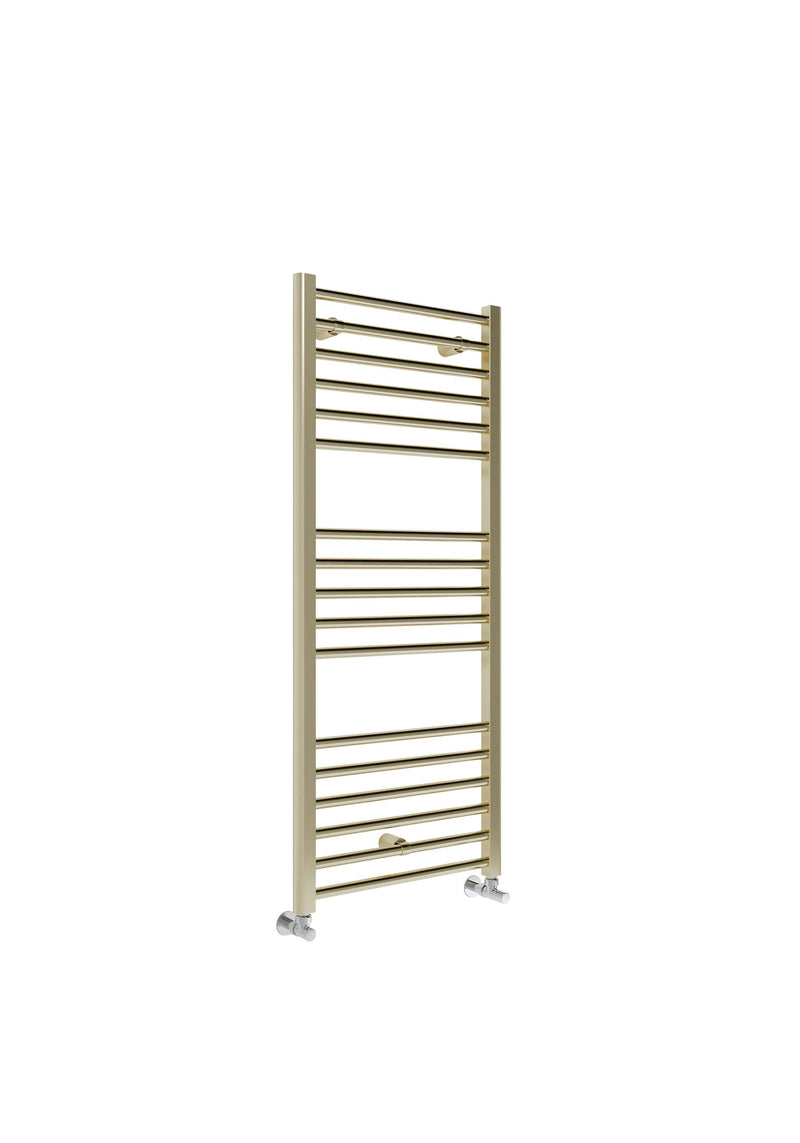 Kelvin Straight 1200 x 500mm Towel Warmer - Brass