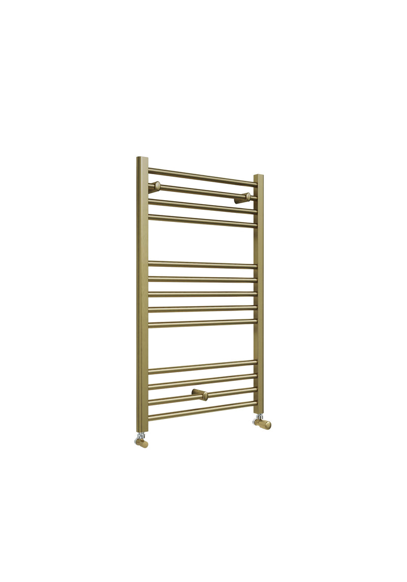 Kelvin Straight 1000 x 600mm Towel Warmer - Brass