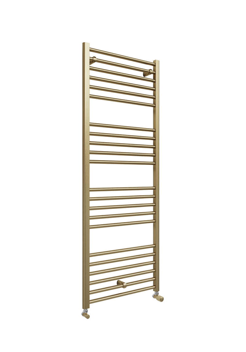 Kelvin Straight 1600 x 600mm Towel Warmer - Brass