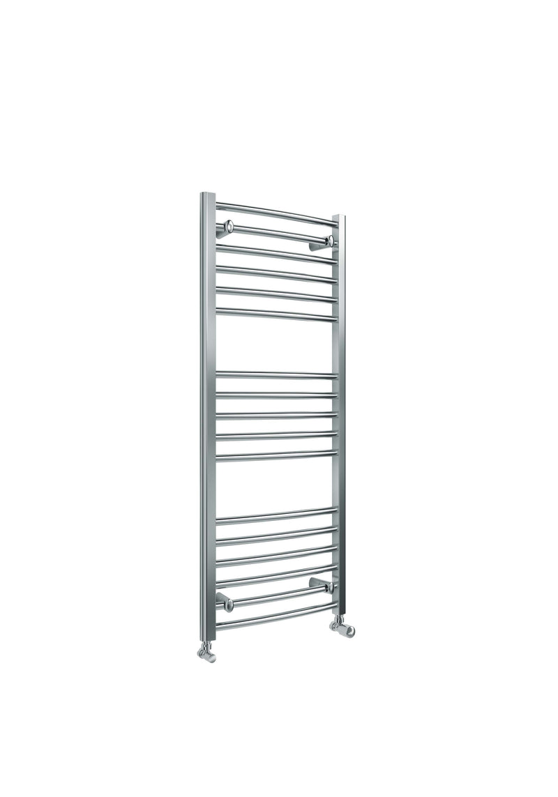 Kelvin Curved 1200 x 500mm Towel Warmer - Chrome