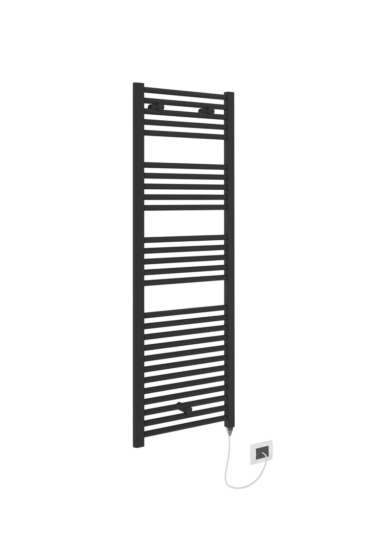 Kelvin Electric 1375 x 480mm Towel Warmer - Matt Black