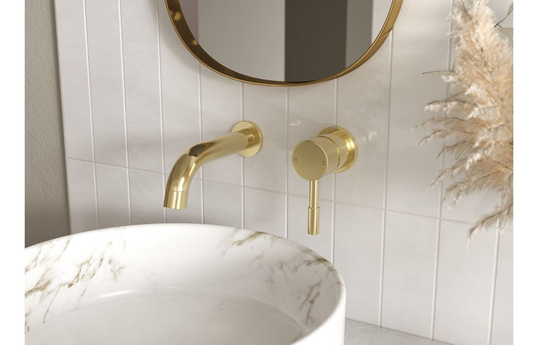 Charlie Tall Basin Mixer - Brushed Brass
