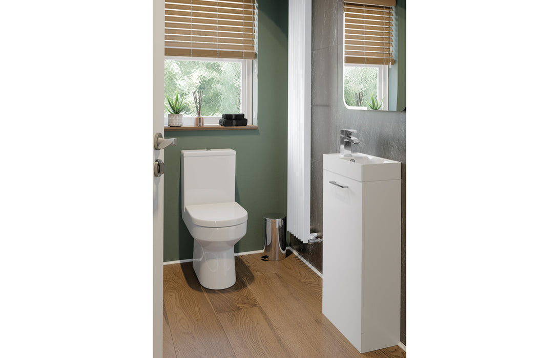 Stirling 500mm Floor Standing WC Unit - White Gloss