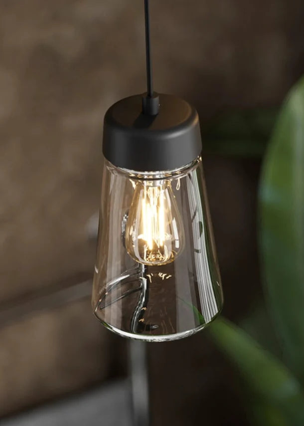 HiB Summit LED Bathroom Pendant Lighting - Black - 0761