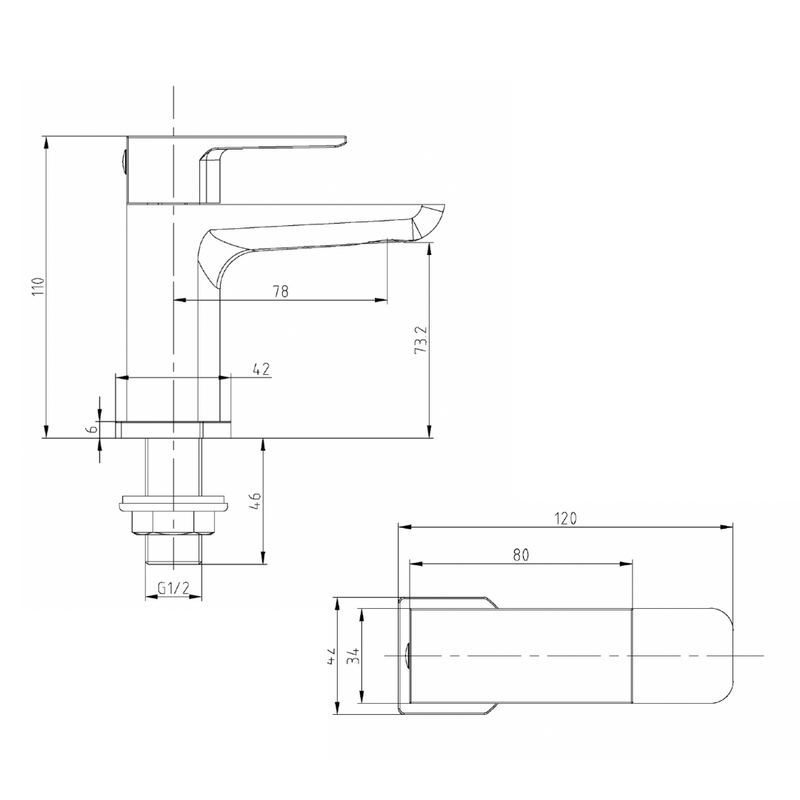 Pebble Tap Pair for 2 Tap Hole Basin w/ Pop Up Waste - Chrome