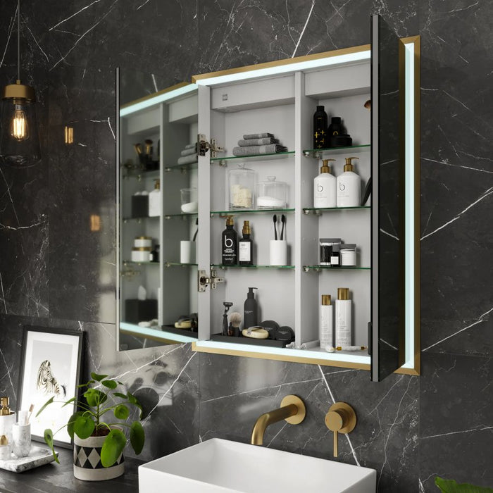 HiB Vanquish 50cm Bathroom Mirror Cabinet - 47600