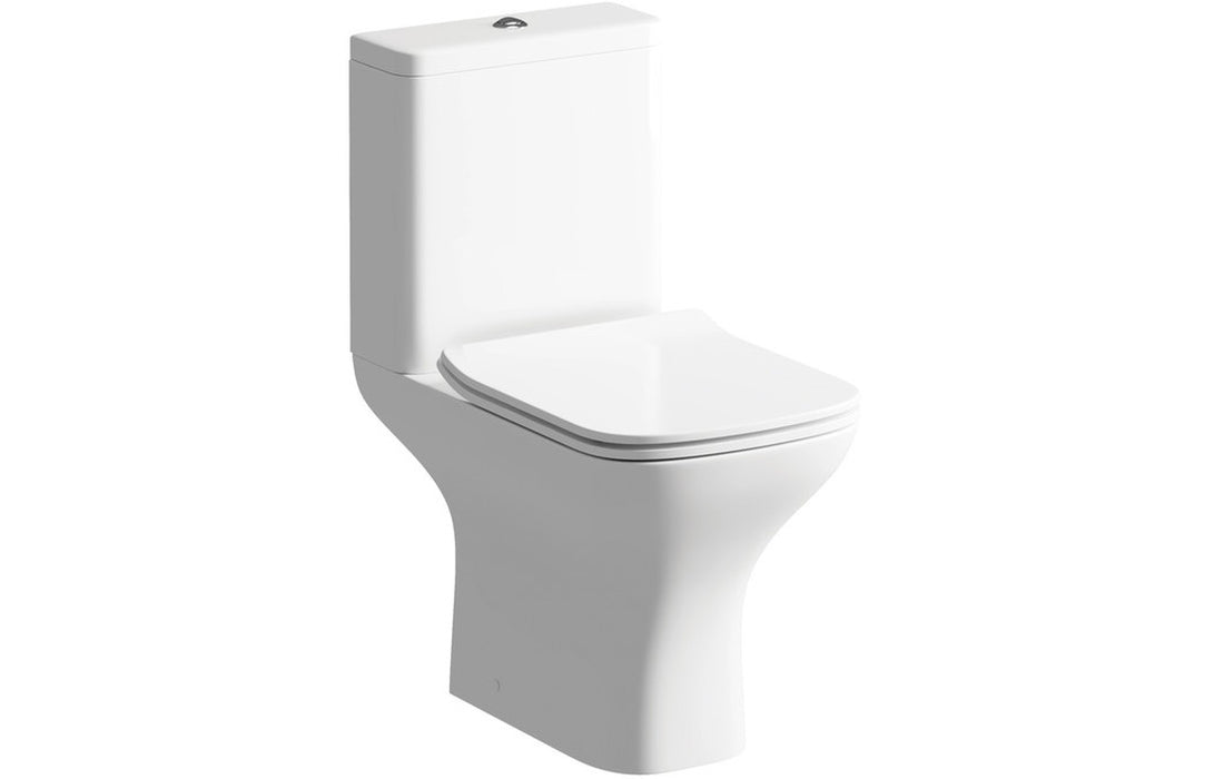 Brecon Short Projection Close Coupled Open Back WC & Slim Soft Close Seat