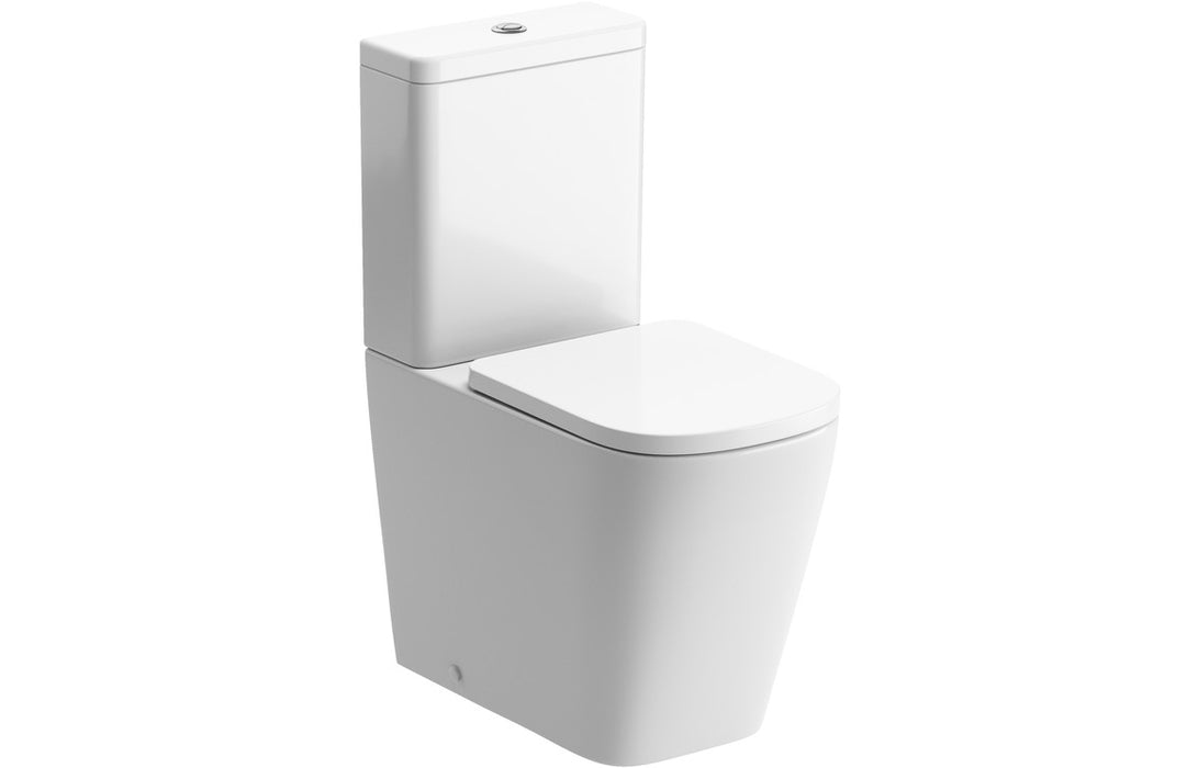 Ferndale Rimless Close Coupled Comfort Height WC & Soft Close Seat