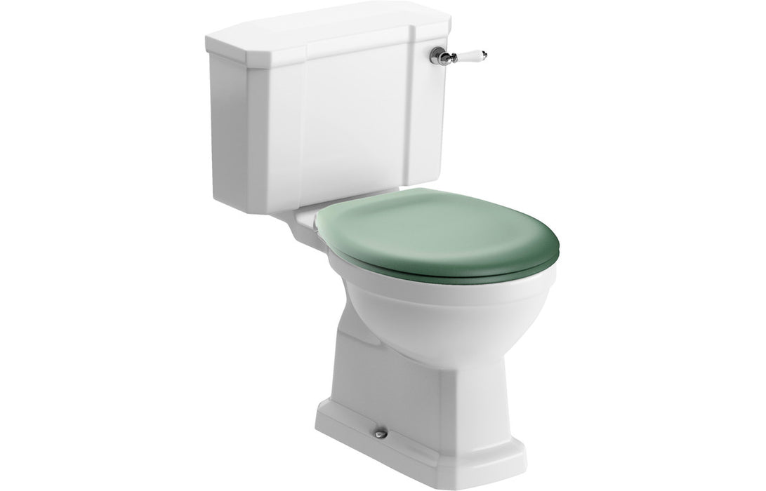 Denbigh Close Coupled WC & Sage Green Soft Close Seat