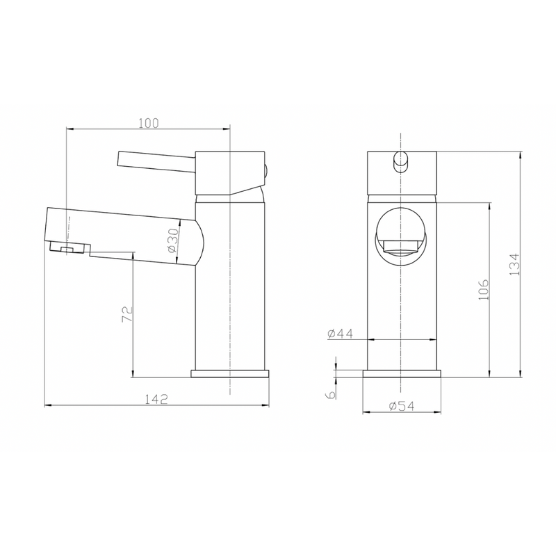 Drift Mono Basin Mixer w/ Pop Up Waste - Chrome